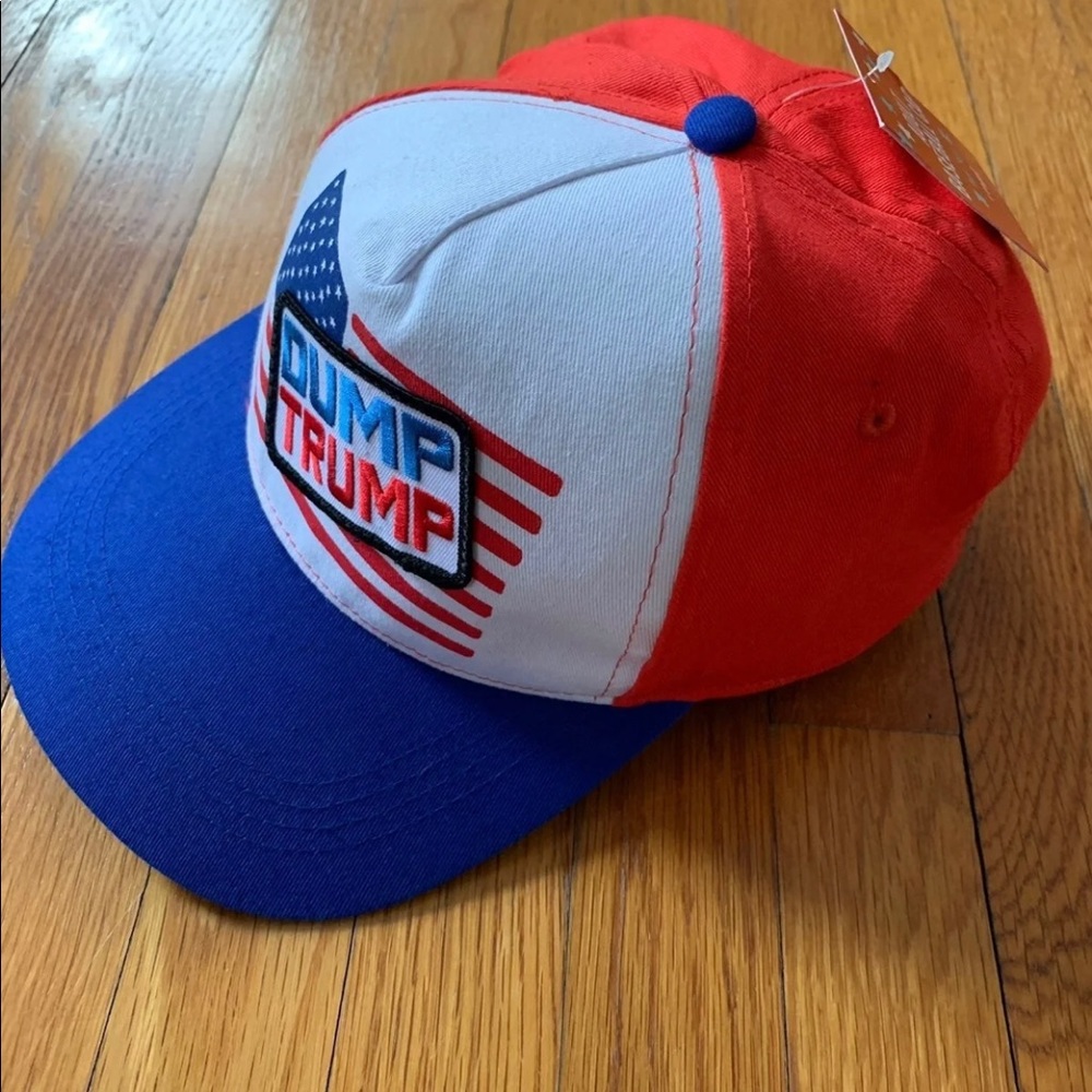 SOLD ⭕️ Dump Trump USA flag snapback trucker hat - Picture 2 of 5